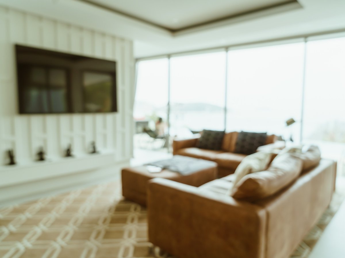 Stylish San Diego living room staged for sale by a professional real estate agent in San Diego.